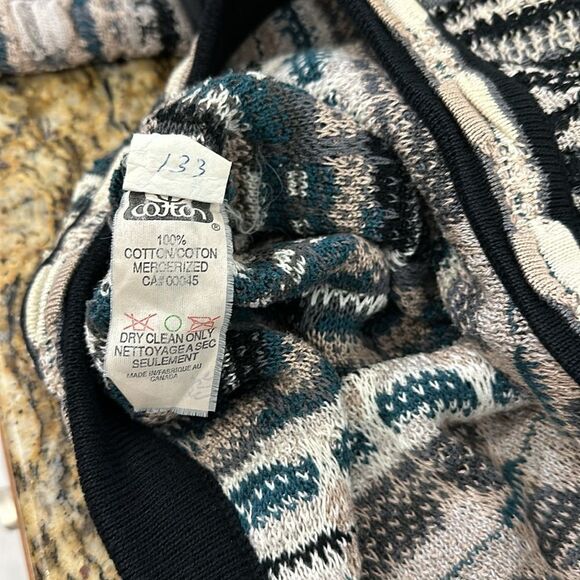 Tundra Canada Vintage Sweater Coogi-like 3D Knit Crew Pullover Size XL - Picture 6 of 8